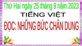 Giáo án điện tử Tiếng Việt 4 Tập Đọc Chân trời sáng tạo: Những bức chân dung