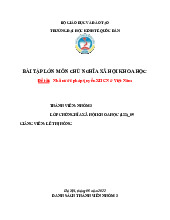 Nhà nước pháp quyền XHCN ở Việt Nam | Bài tập lớn môn triết học mác - lênin