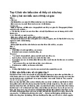 Top 12 bài văn biểu cảm về thầy cô siêu hay - Ngữ văn 7