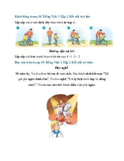 Giải SGK Tiếng Việt 3 trang 58, 59 Bài 14: Học nghề - Đọc | Kết nối tri thức