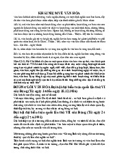Định Hướng và Phát Triển 1991-2021 | Môn Chính sách văn hóa - Đại học Văn hóa Hà Nội