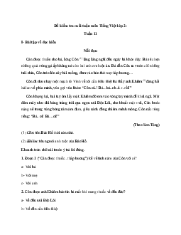 Bài tập cuối tuần Tiếng việt lớp 2 | Chân trời Sáng tạo Tuần 11 Cơ bản