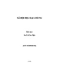 Giáo trình xã hội học đại cương | Đại học Văn hóa Hà Nội