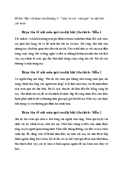 Văn mẫu lớp 7: Hãy viết đoạn văn về một "món quà" em đặc biệt yêu thích | Kết nối tri thức