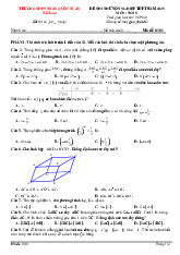Đề thi thử tốt nghiệp THPT 2025 môn Toán trường THPT Trần Quốc Tuấn, Phú Yên
