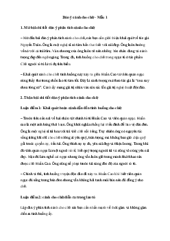 Dàn ý phân tích cảnh cho chữ trong Chữ người tử tù (7 mẫu) | Kết Nối Tri Thức