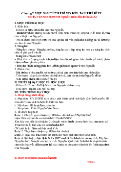 Giáo án Lịch Sử 8 kết nối tri thức bài 16 Việt Nam dưới thời Nguyễn (nửa đầu thế kỉ XIX)