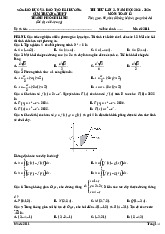Đề thi thử tốt nghiệp THPT 2025 môn Toán lần 2 Sở GD&ĐT Bà Rịa Vũng Tàu
