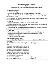 vận tốc của một chuyển động đều (Tiết 1)