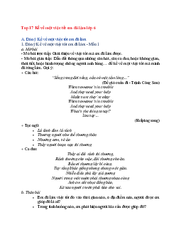 Văn mẫu lớp 6 Kết nối tri thức bài Kể về một việc tốt em đã làm