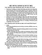 Đề Cương Môn Chính sách văn hóa | Đại học Văn hóa Hà Nội