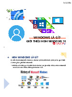 ODULE 2 - ĐỀ CƯƠNG VỀ HỆ ĐIỀU HÀNH WINDOWS 10 | Đại học Văn Lang