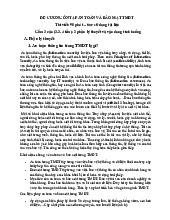 Đề cương ôn tập môn Thương mại điện tử | Trường Đại học Kinh Doanh và Công Nghệ Hà Nội
