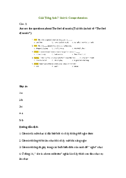 Giải Tiếng Anh 7 Unit 6: Comprehension | Explore English