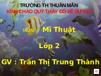Giáo án điện tử Mĩ thuật 2 Bài 3 Cánh diều: Đại dương trong mắt em