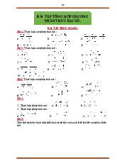 T8 9 Bài tập tổng hợp phân thức đại số