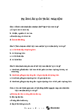Câu hỏi trắc nghiệm Lịch sử Đảng Cộng Sản Việt Nam - Lịch Sử Đảng | Đại học Mở Thành phố Hồ Chí Minh