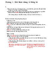 Chương 1: Giới thiệu chung về thống kê môn Thống kê trong kinh tế và kinh doanh | Trường Đại học Kinh Tế Quốc Dân