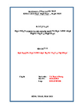 Bài tập lớn Bồi dưỡng học sinh giỏi môn Phương pháp dạy học tiếng Việt ở Tiểu học | Đại học Đồng Tháp