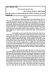 Nghị luận xã hội Ta là sản phẩm của chính mình | Ngữ Văn 12