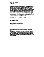 Đề thi thử số 1 môn Ngữ văn - Phân tích tác phẩm "Vợ nhặt"