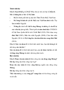 Soạn bài Ai đã đặt tên cho dòng sông | Ngữ văn 11 Chân trời sáng tạo