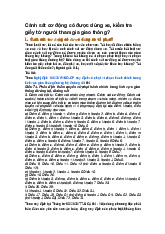 Cảnh sát cơ động có được dừng xe, kiểm tra giấy tờ người tham gia giao thông?