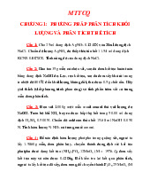 Bài tập Hóa phân tích có lời giải chi tiết | Đại học Đà Nẵng
