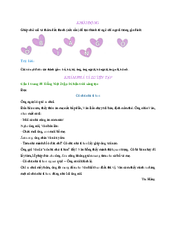 Giải SGK môn Tiếng Việt lớp 2 -  Bài 1: Cô chủ nhà tí hon | Chân trời sáng tạo