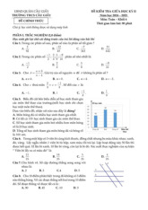 Đề giữa học kỳ 2 Toán 6 năm 2024 – 2025 trường THCS Cầu Giấy – Hà Nội