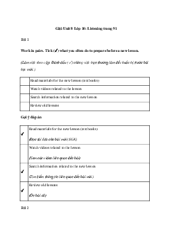 Tiếng Anh 10 Unit 8: Listening - Kết Nối Tri Thức
