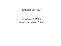 Giáo án điện tử  Tiếng Việt 4 KNTT -  Kết Nối Tri Thức:  LUYỆN TẬP VỀ VỊ NGỮ.