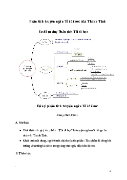 Văn mẫu lớp 8: Phân tích truyện ngắn Tôi đi học của Thanh Tịnh (Sơ đồ tư duy) Ngữ Văn 8 | Cánh diều
