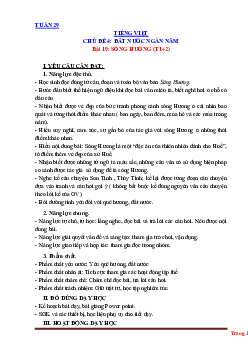 Giáo án Tiếng Việt 3 Kết nối tri thức tuần 29