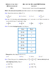 Đề thi thử tốt nghiệp THPT 2025 môn Toán bám sát đề minh họa - Đề 53
