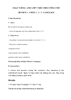 Review 1 lớp 9 Language