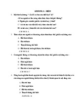 Câu hỏi trắc nghiệm ôn tập môn Triết học Mác- Lênin | Học viện Nông nghiệp Việt Nam