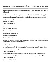 Phân tích tình bạn qua bài Bạn đến chơi nhà chọn lọc hay nhất | Ngữ văn 7