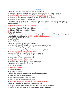 Đề trắc nghiệm tham khảo học phần Nguyên lý kế toán có đáp án