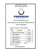 Khóa học đào tạo cho nhân viên bán hàng của  Công ty TH True Milk | Báo cáo bài tập lớn học phần Đào tạo và Phát triển nguồn nhân lực | Trường Đại học Phenikaa