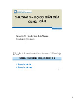 CHương 3: Độ co giãn của cung và cầu - Môn Kinh tế vĩ mô - Đại Học Kinh Tế - Đại học Đà Nẵng