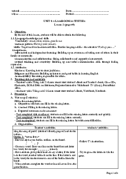 Unit 9: U9L1B | Giáo án Tiếng Anh 2 sách i-Learn Smart Start (Cả năm)