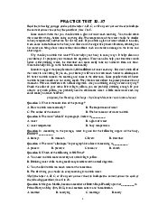 Pactice TEST - Tiếng anh cơ bản | Đại học Lao động - Xã hội