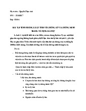 Bài tập tình huống luật ttds về chứng cứ và chứng minh trong tố tụng dân sự