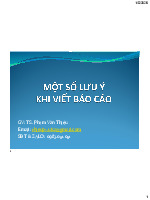 Hướng đẫn viết báo cáo thực tập tốt nghiệp