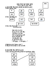 Bài tập ôn tập HK1 - Môn Tiếng Việt, Toán