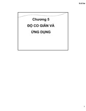 Lý thuyết chương 5 : Độ co dãn và ứng dụng | Môn kinh tế vĩ mô