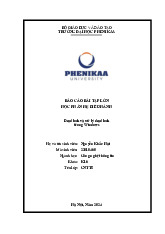 Deadlock và xử lý deadlock trong Windows | Báo cáo bài tập lớn học phần Hệ điều hành | Trường Đại học Phenikaa