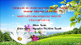 Giáo án điện tử Toán học 1 Vì sự bình đẳng: Tách số