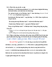 Bài tập thực hành Word - môn THĐC / Trường Đại học Kinh tế - Tài chính thành phố Hồ Chí Minh